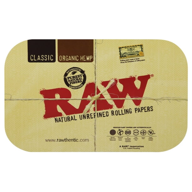 11x7 RAW Rolling Papers BLACK MAGNETIC TRAY COVER ONLY TRAY NOT INCLUDED